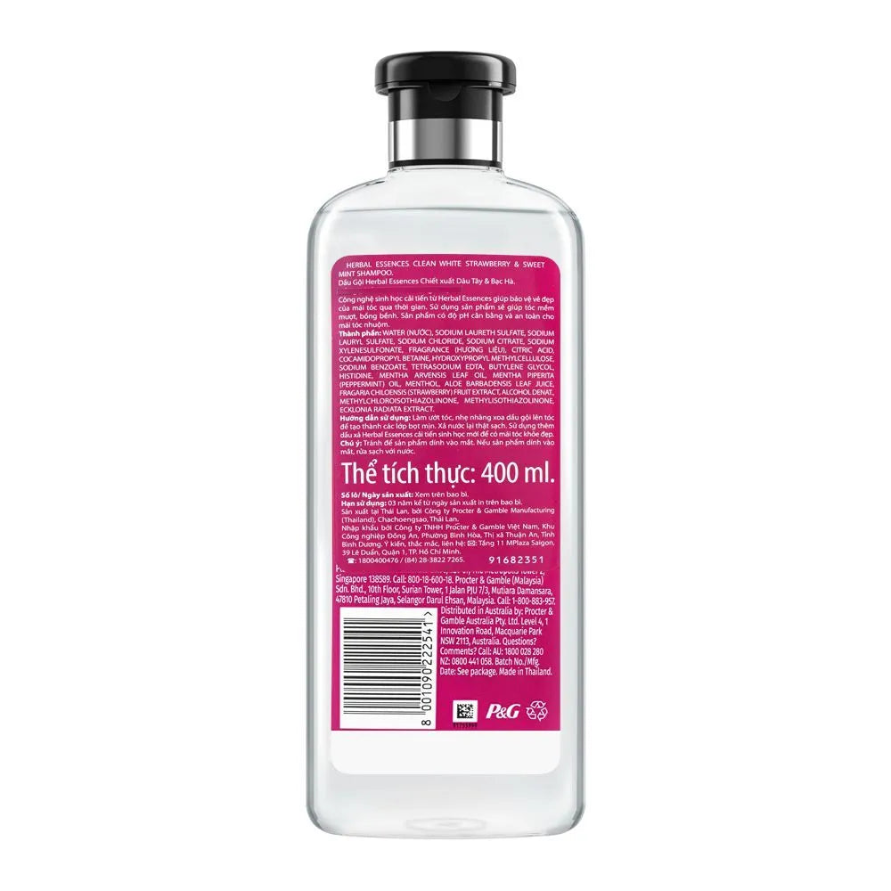 Herbal Essences Bio:Renew Pure White Strawberry & Sweet Mint Clean Volumizing Shampoo – 400 ml