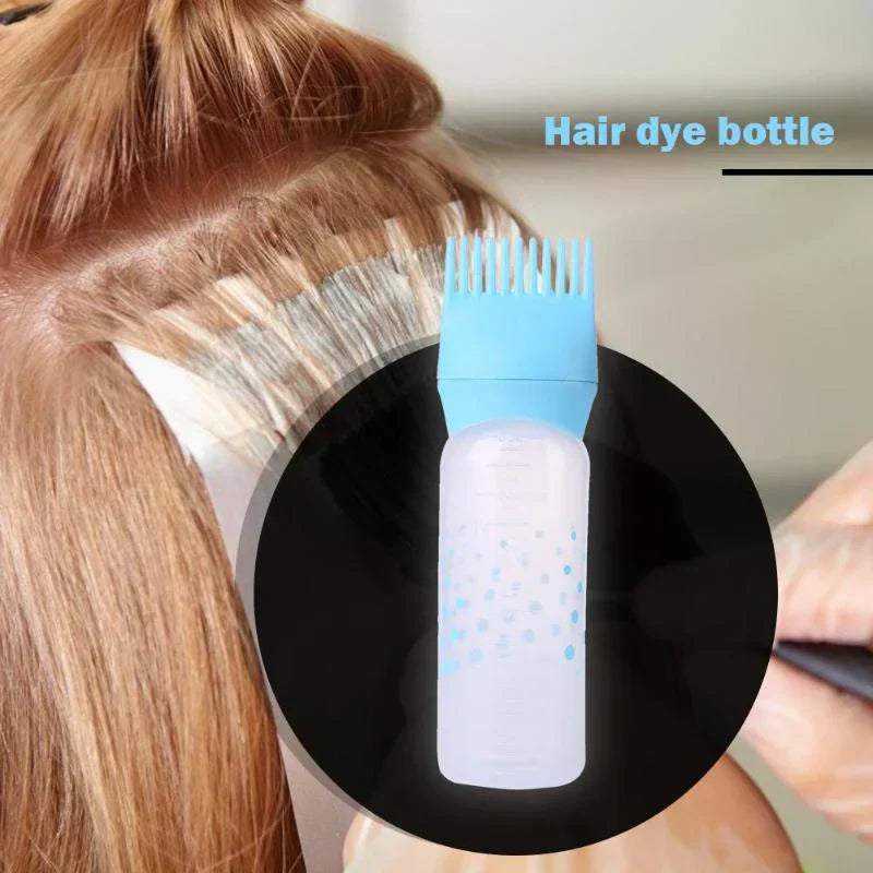 Empty Hair Dye Bottle - Reusable With Applicator Brush Bottles - 120ml