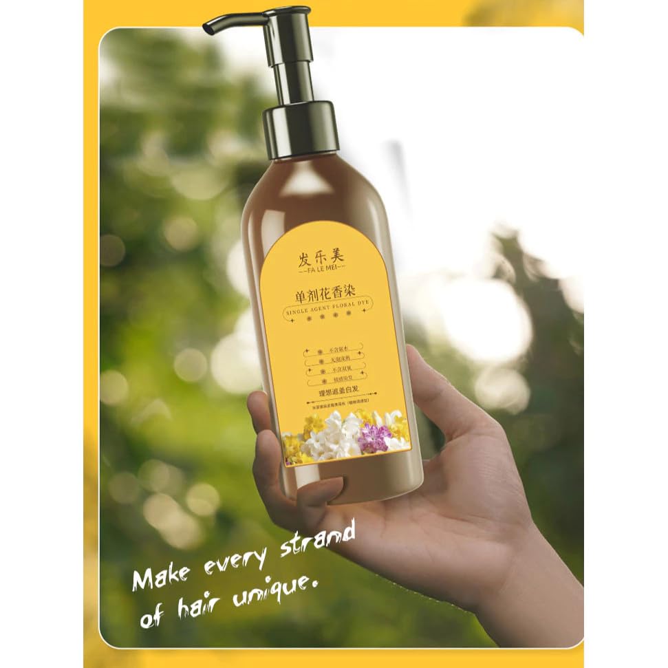 Authentic Japanese Hair Dye Colour Shampoo — Botanical Formula, Easy & Long-Lasting Colour