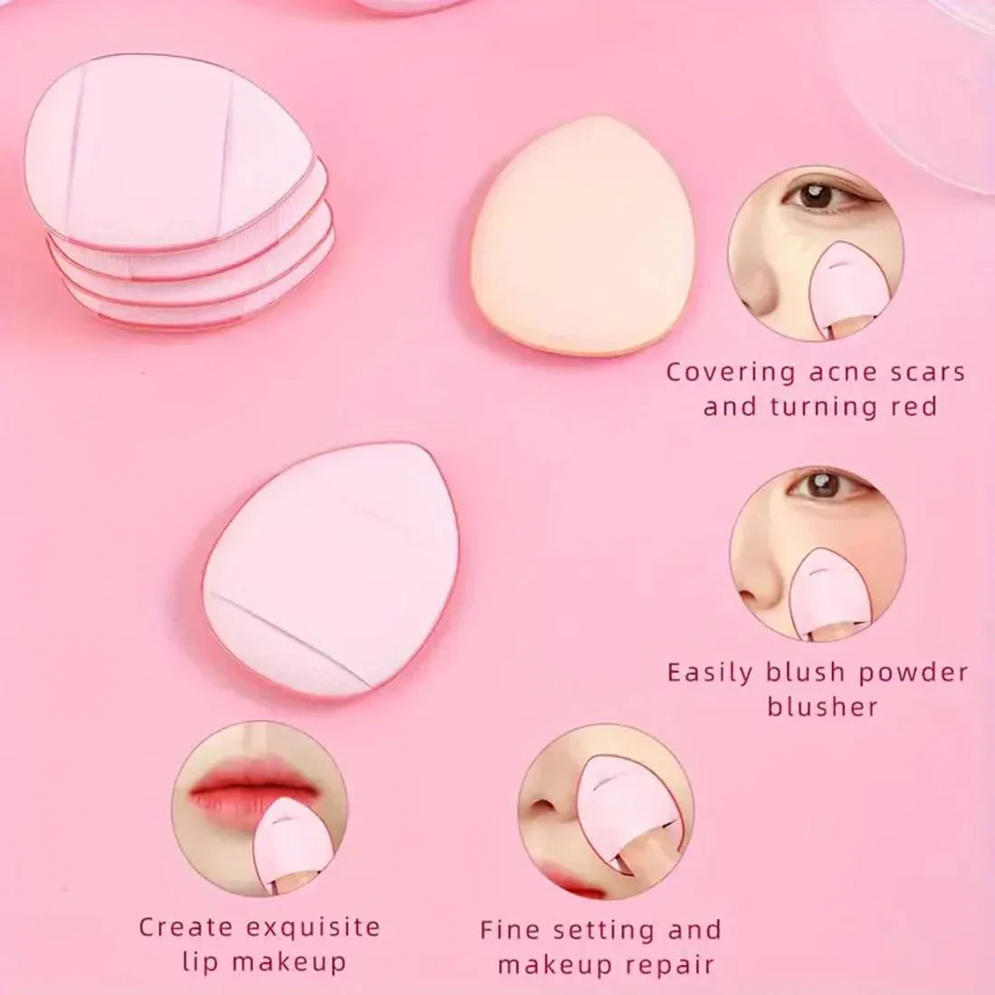 Quetee beauty 4-in -1 Finger Puff