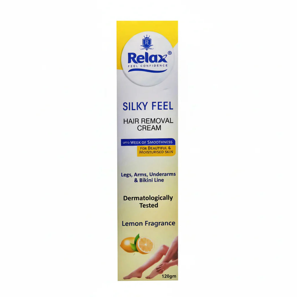 Relax Silky Feel Lemon Hair Removing Cream - 120g