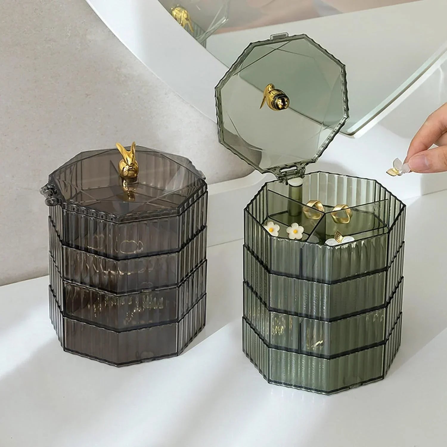 4-Layer Acrylic Jewelry Box