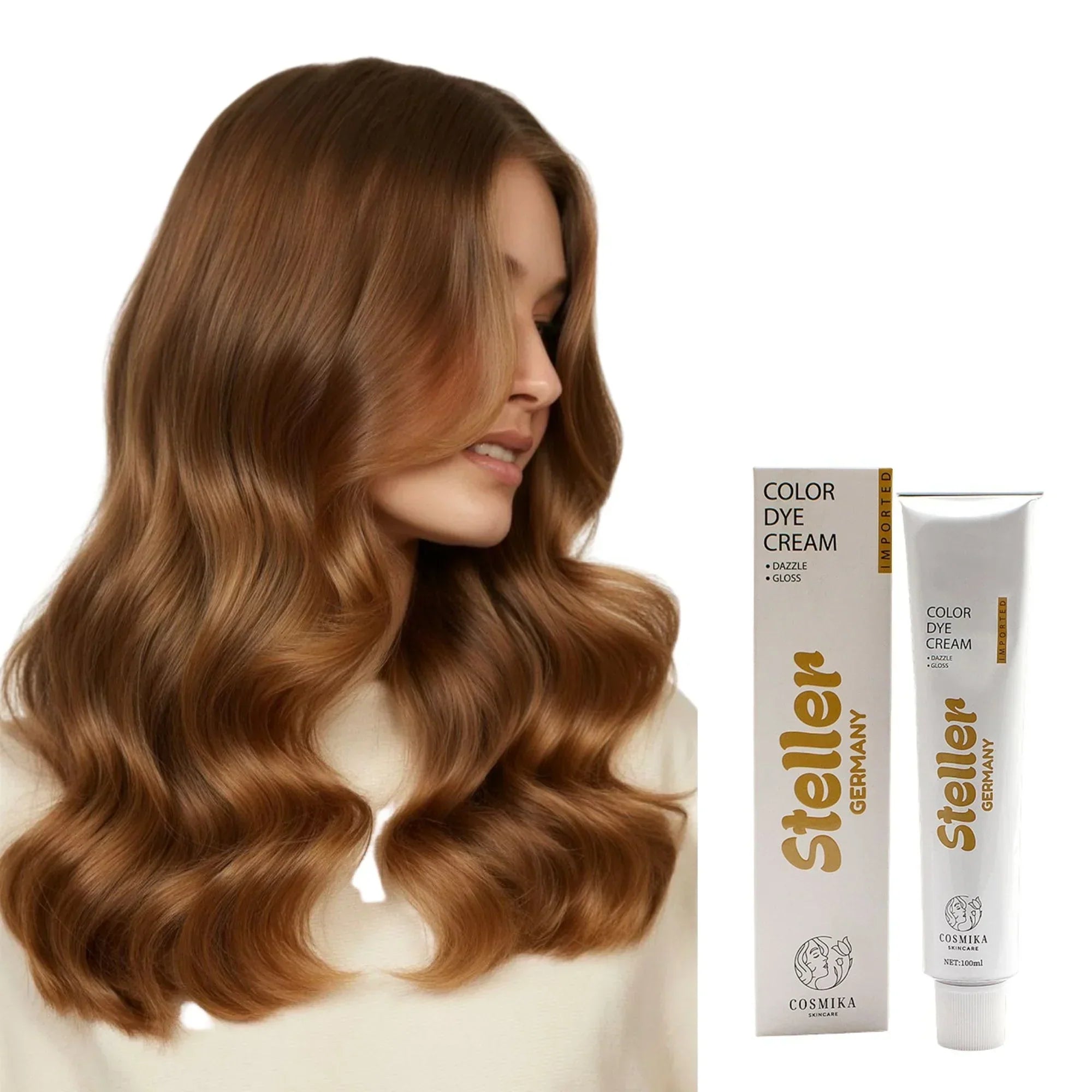 Steller Germany Color Dye Cream - 8/73 Hazelnut Marron - 100ml