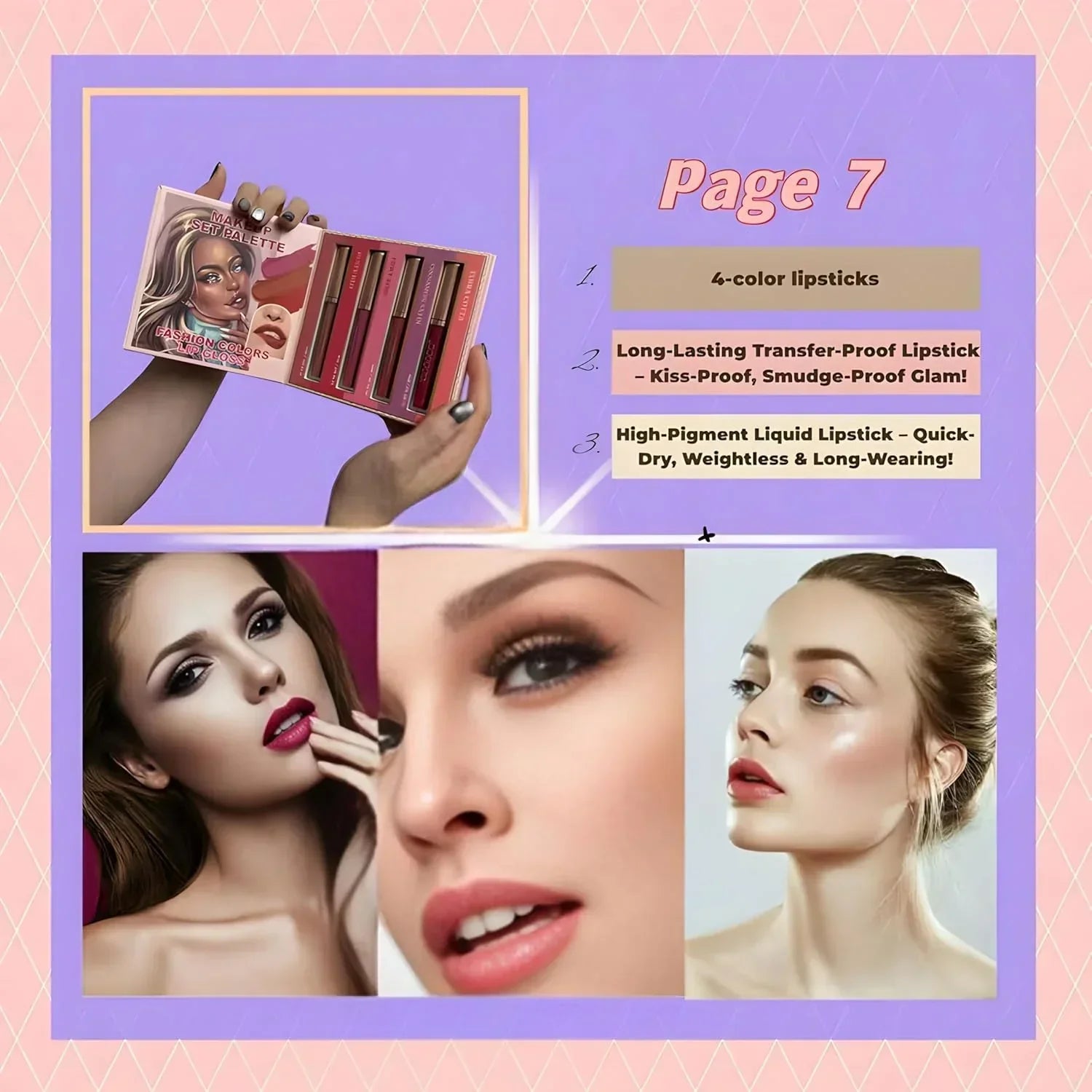 All in One 7 Pages Makeup Book