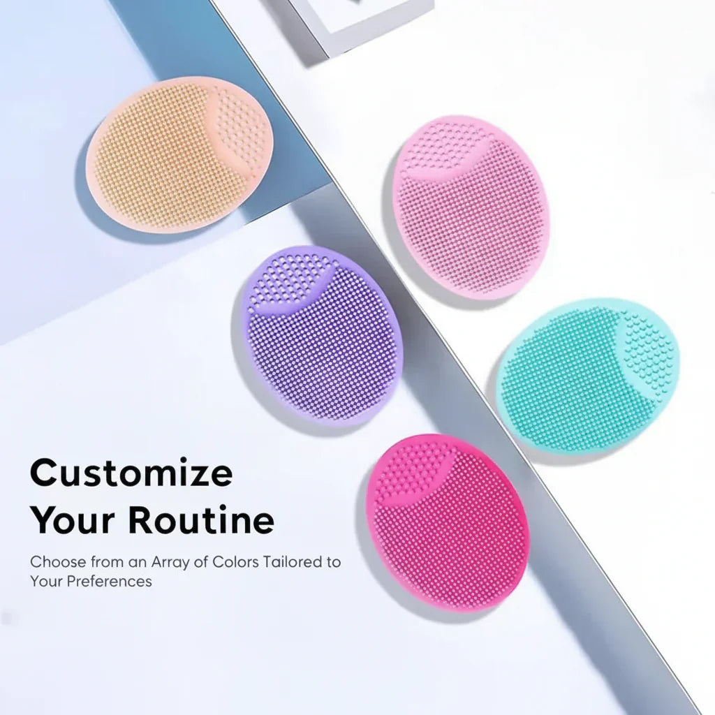 Portable Facial Cleaning Mat Pad Scrubber Silicone Face Cleansing Brush