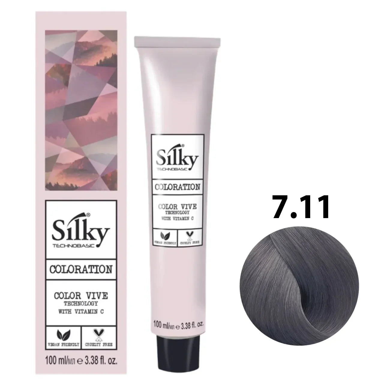 Silky 7.11 Hair Color – 100ml