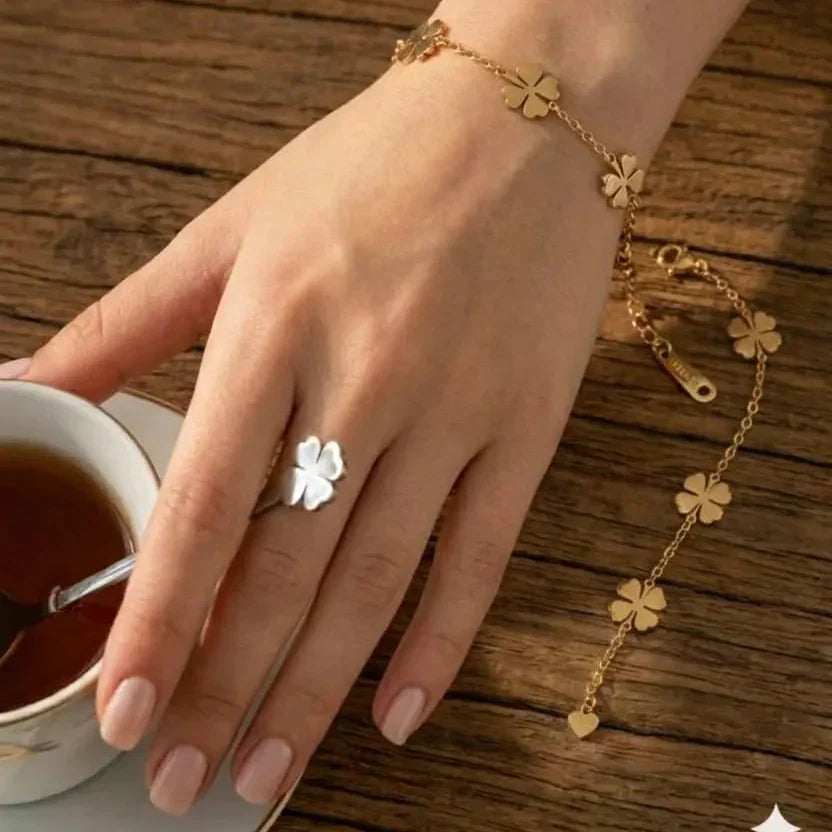 Stainless Steel Flower Bracelet