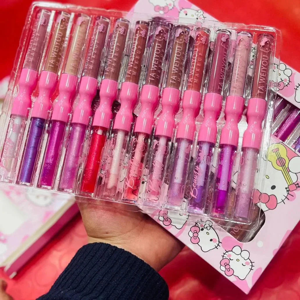 Sheglan Cute & Beauty Lipgloss - 12Pcs