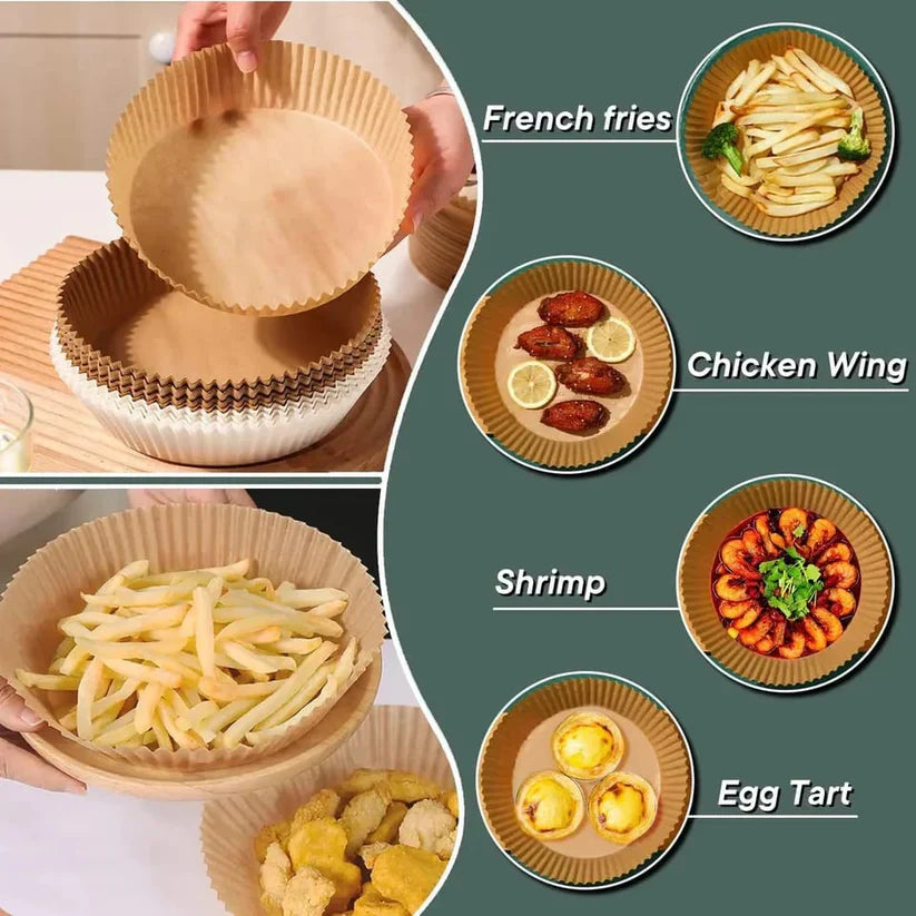 Air Fryer Baking Paper - 50Pcs