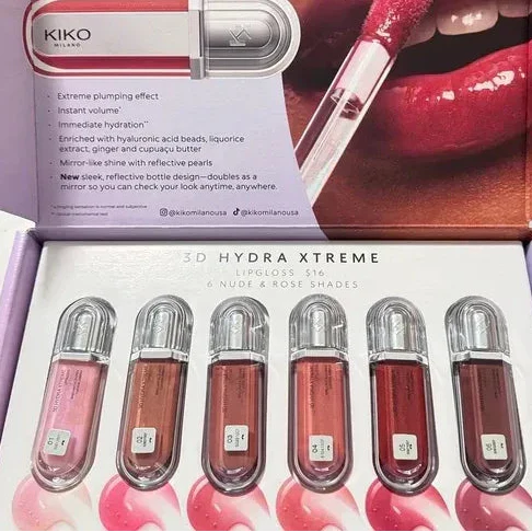 KIKO Milano 3D Hydra Xtreme Lipglosses - Pack of 6