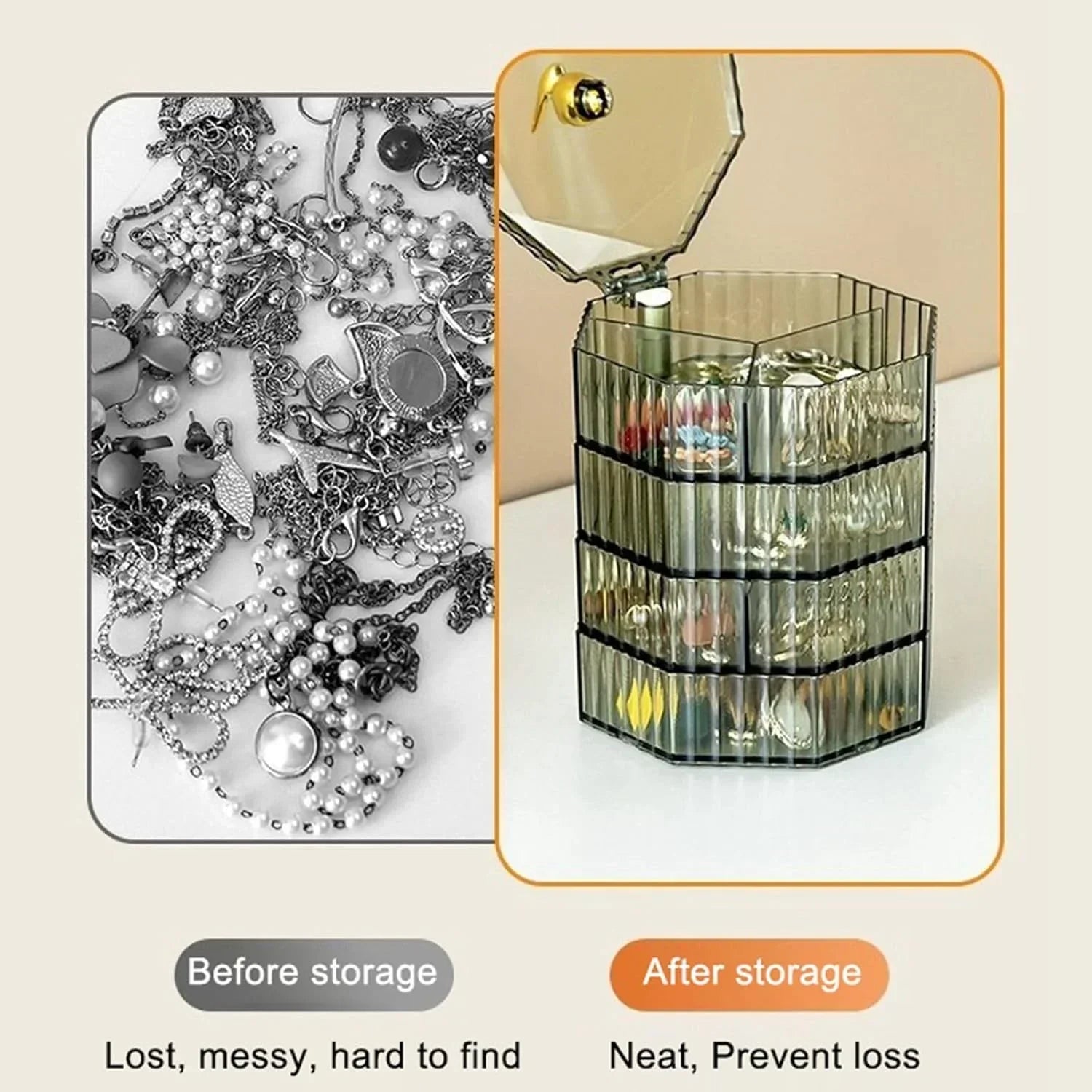 4-Layer Acrylic Jewelry Box