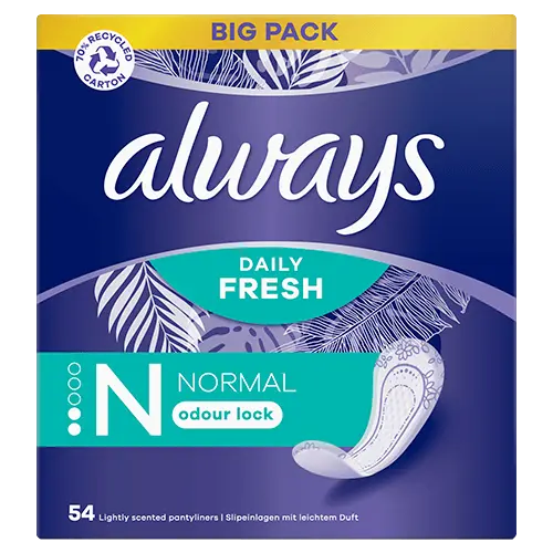 Always Daily Fresh Normal - 54Pcs