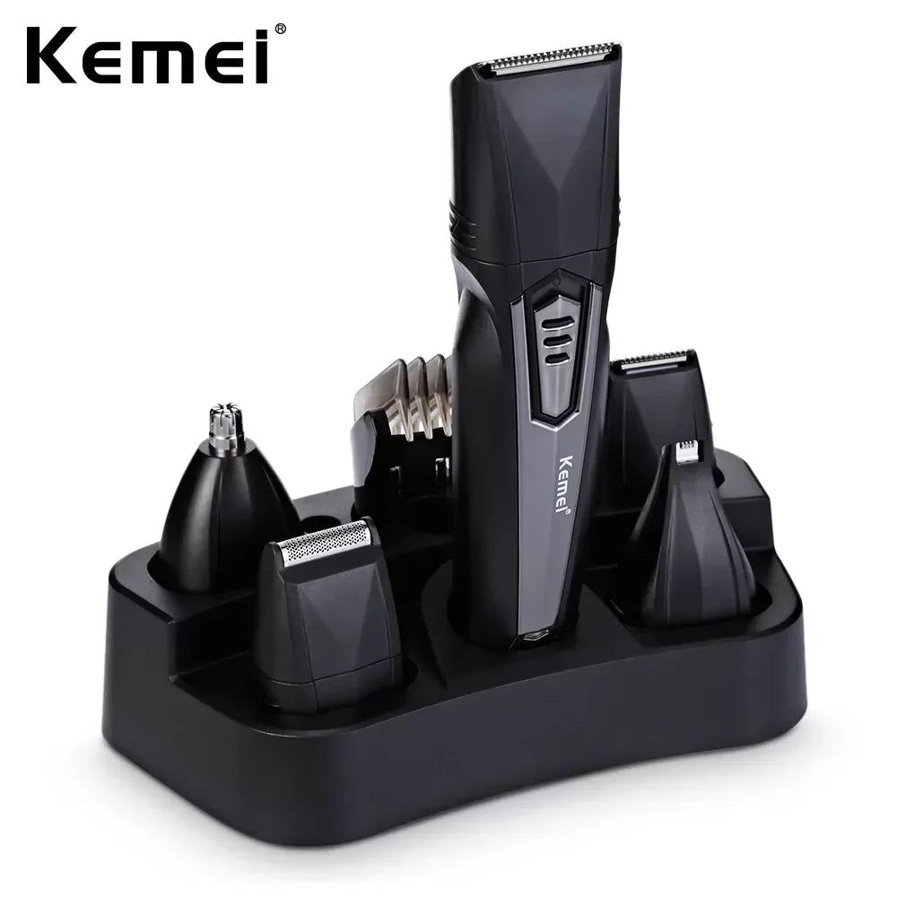 Kemei KM-640 Multifunction Hair Clipper 8 In 1 Grooming Kit