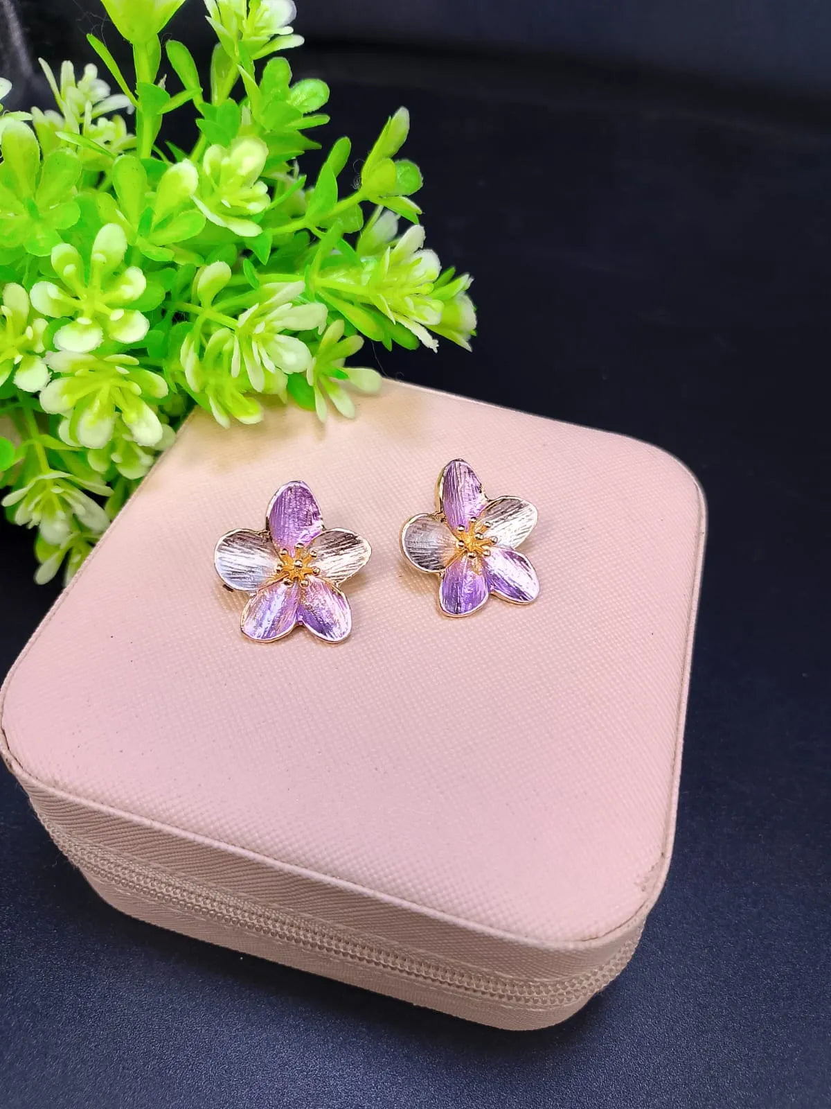 Flower Korea Stud Earrings