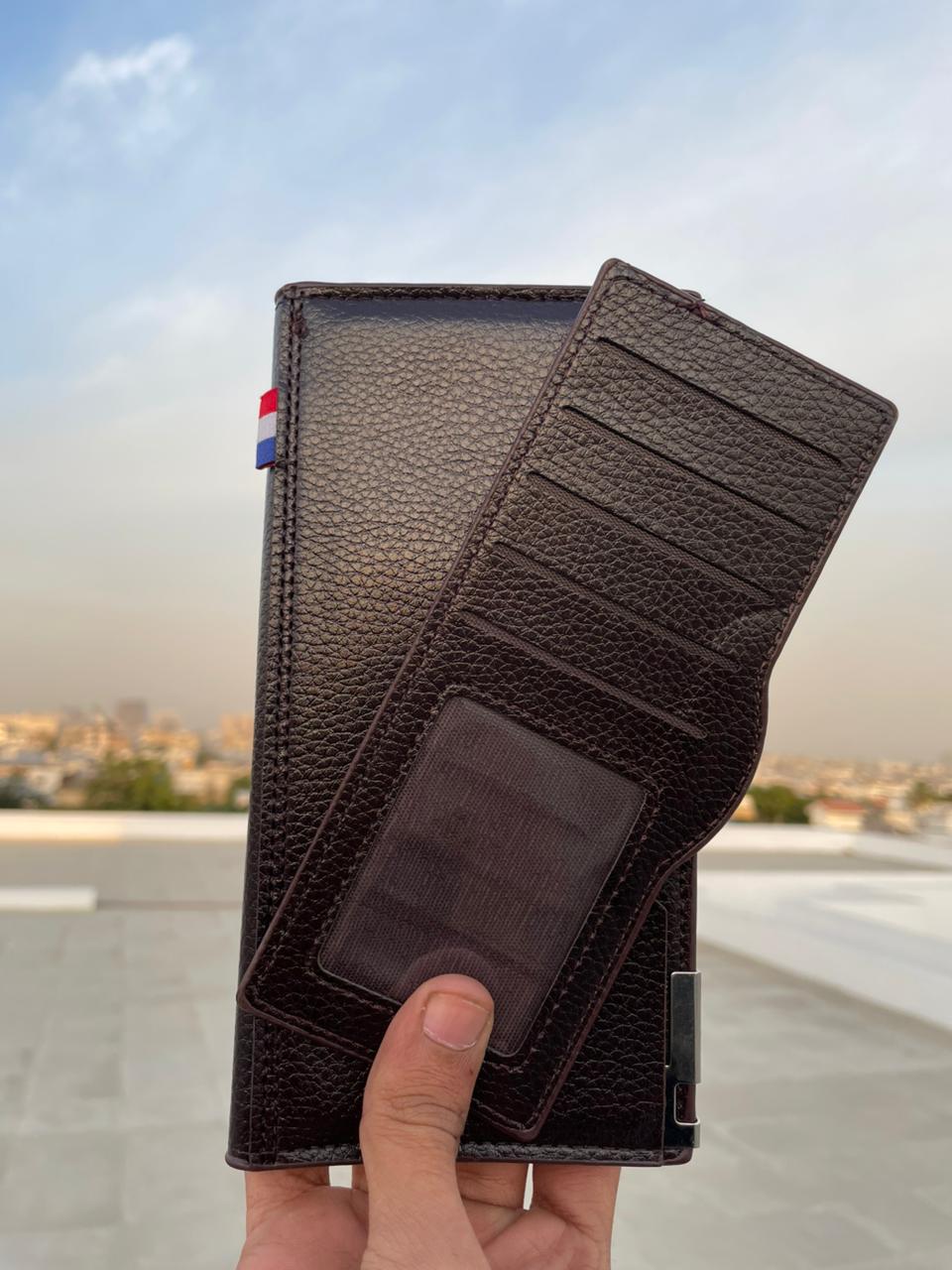 Premium Leather Long Wallet for Men – Extra Card Holder Design