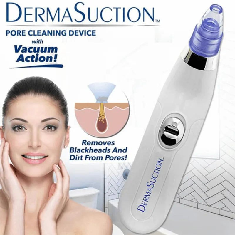 DermaSuction Cell Operated Blackhead Remover with 4 Suction Heads