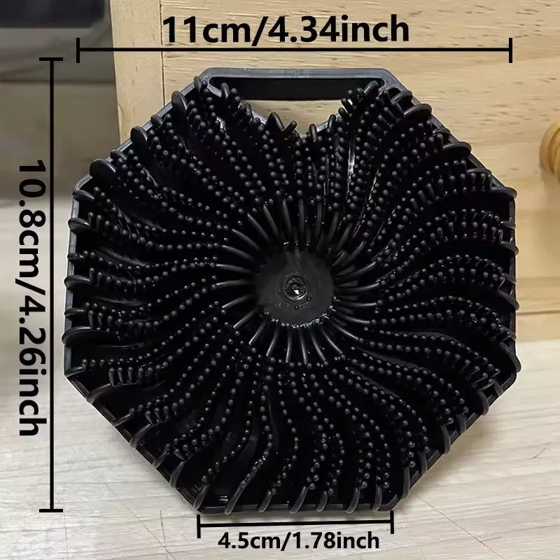 Round Silicone Body Scrubber – Soft Exfoliating Bath & Shower Scrub Brush